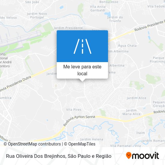 Rua Oliveira Dos Brejinhos mapa