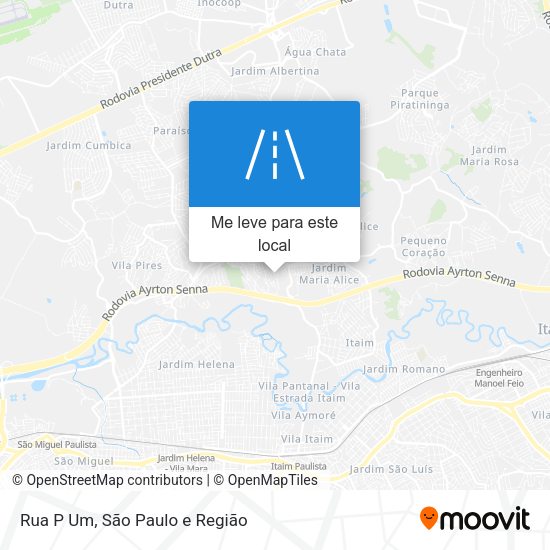 Rua P Um mapa