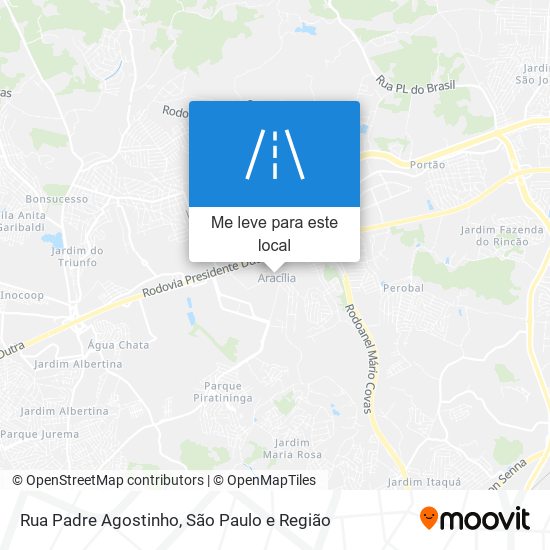 Rua Padre Agostinho mapa