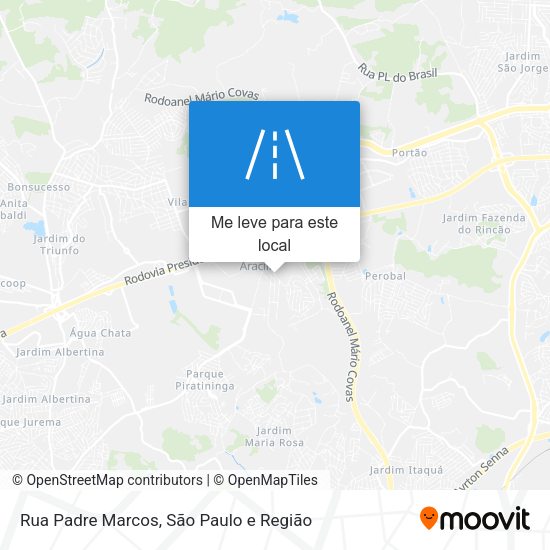 Rua Padre Marcos mapa