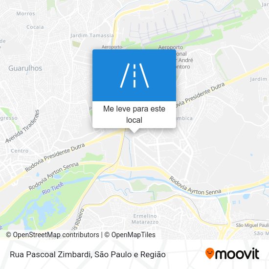 Rua Pascoal Zimbardi mapa