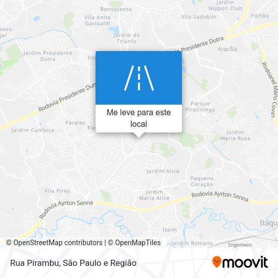 Rua Pirambu mapa