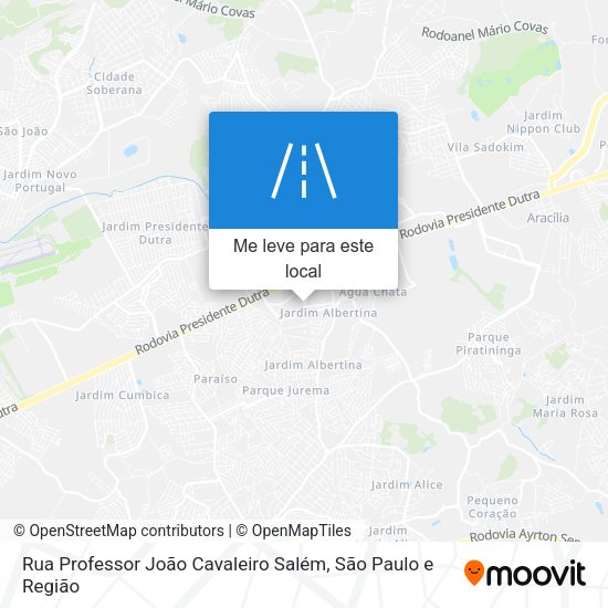 Rua Professor João Cavaleiro Salém mapa