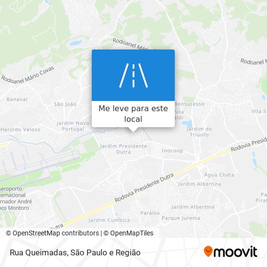 Rua Queimadas mapa