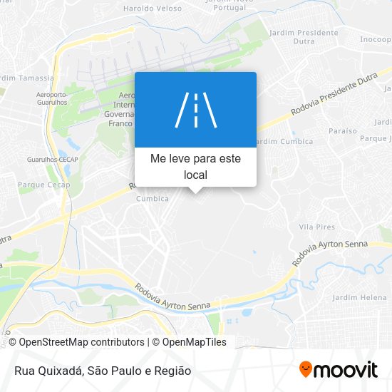 Rua Quixadá mapa