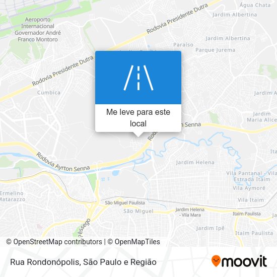 Rua Rondonópolis mapa
