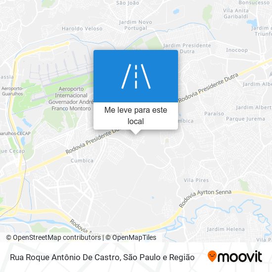 Rua Roque Antônio De Castro mapa