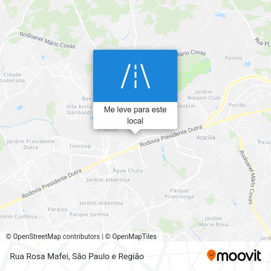 Rua Rosa Mafei mapa