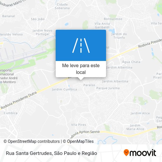 Rua Santa Gertrudes mapa