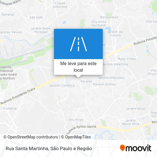 Rua Santa Martinha mapa