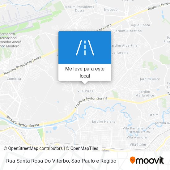 Rua Santa Rosa Do Viterbo mapa