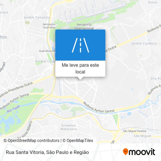 Rua Santa Vitoria mapa