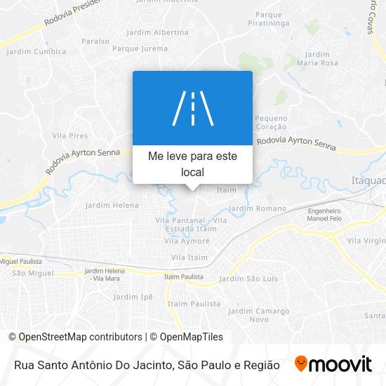 Rua Santo Antônio Do Jacinto mapa