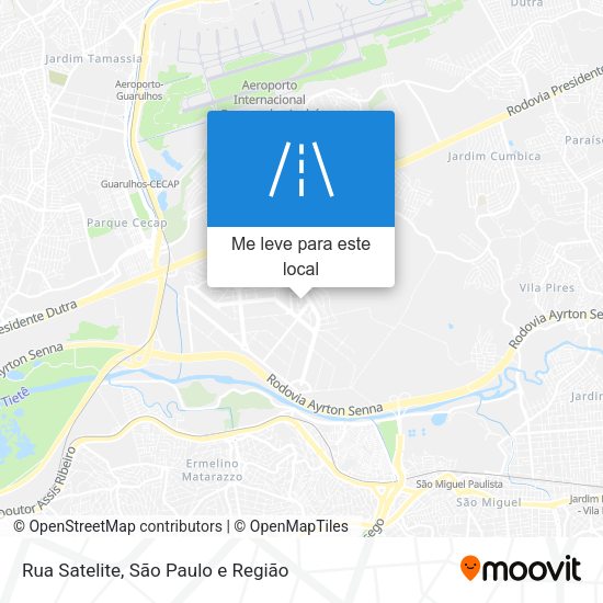 Rua Satelite mapa