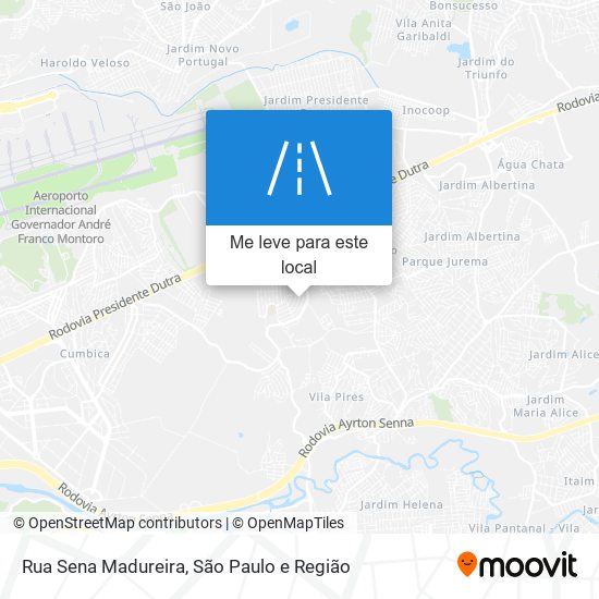Rua Sena Madureira mapa