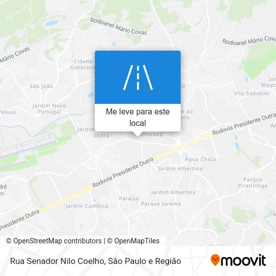 Rua Senador Nilo Coelho mapa