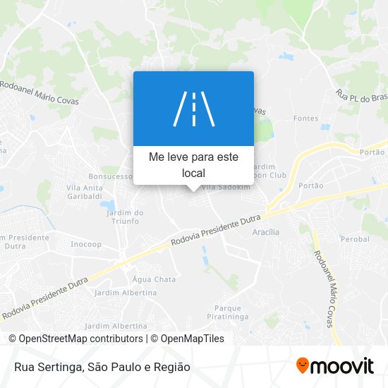 Rua Sertinga mapa