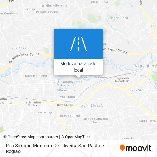 Rua Simone Monteiro De Oliveira mapa