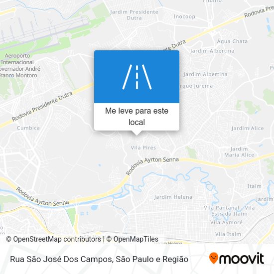 Rua São José Dos Campos mapa