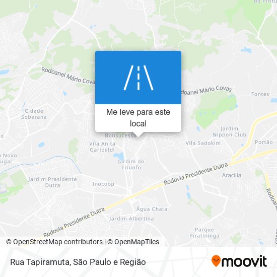 Rua Tapiramuta mapa