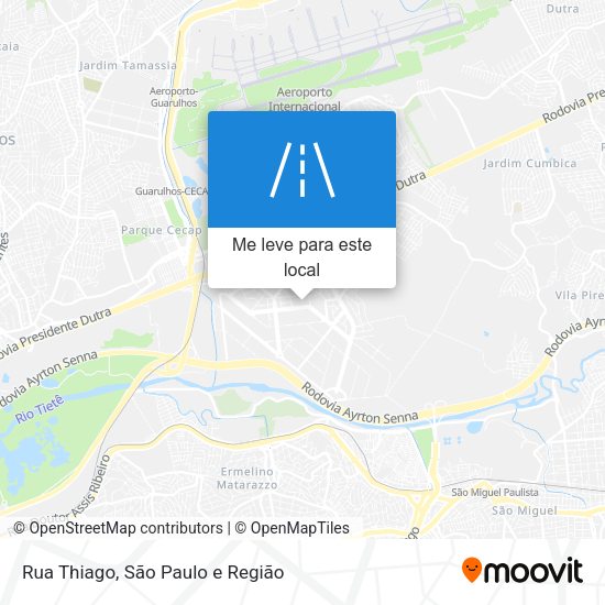 Rua Thiago mapa