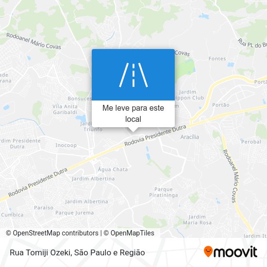 Rua Tomiji Ozeki mapa