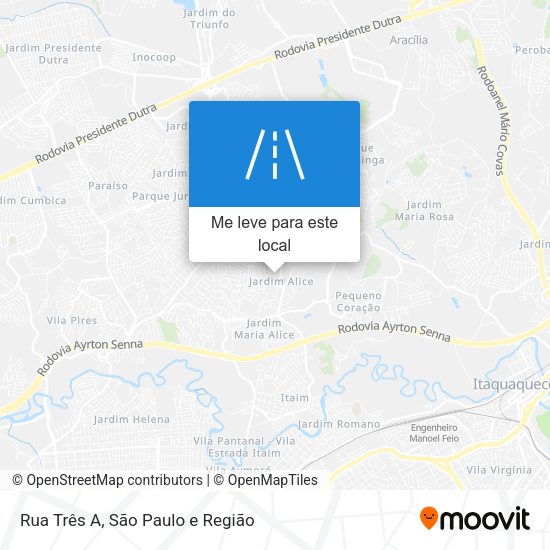 Rua Três A mapa