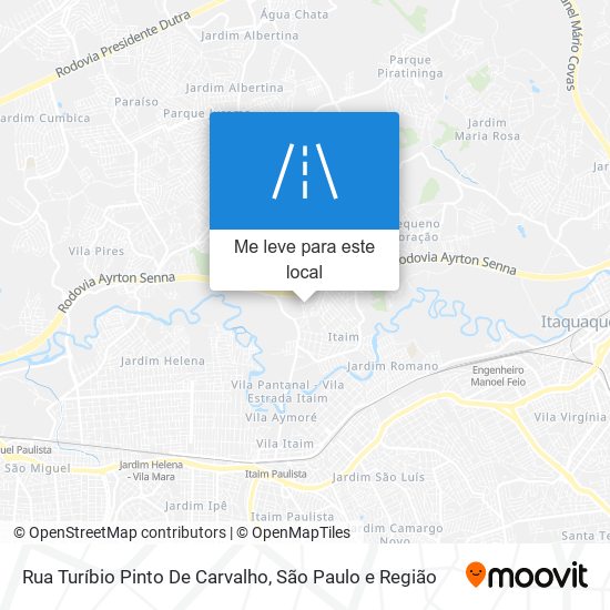 Rua Turíbio Pinto De Carvalho mapa