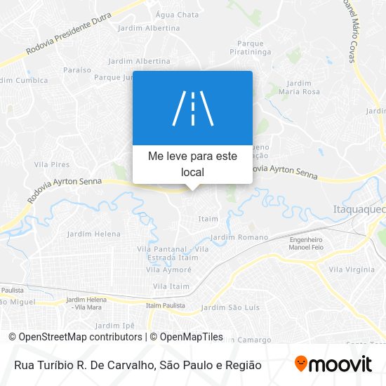 Rua Turíbio R. De Carvalho mapa
