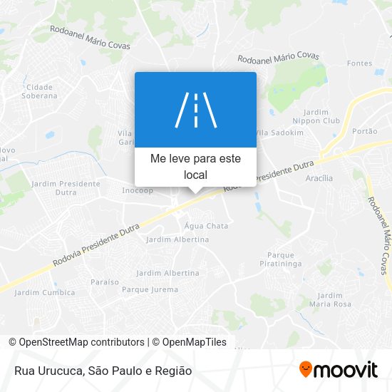 Rua Urucuca mapa