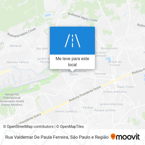 Rua Valdemar De Paula Ferreira mapa