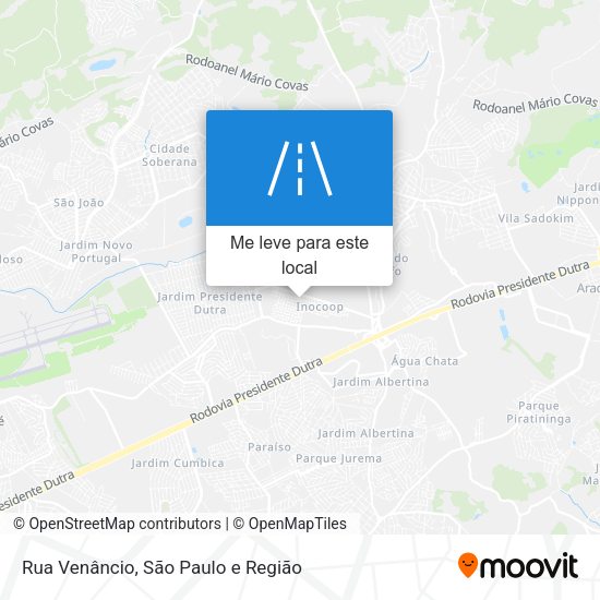 Rua Venâncio mapa