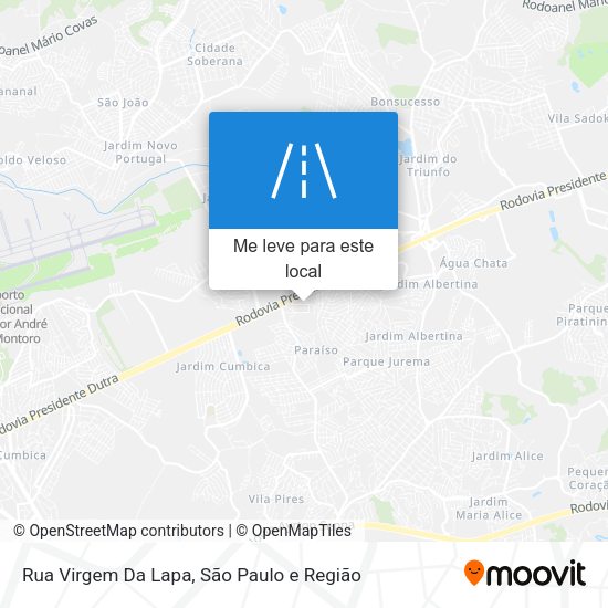 Rua Virgem Da Lapa mapa