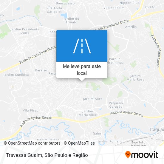 Travessa Guaim mapa