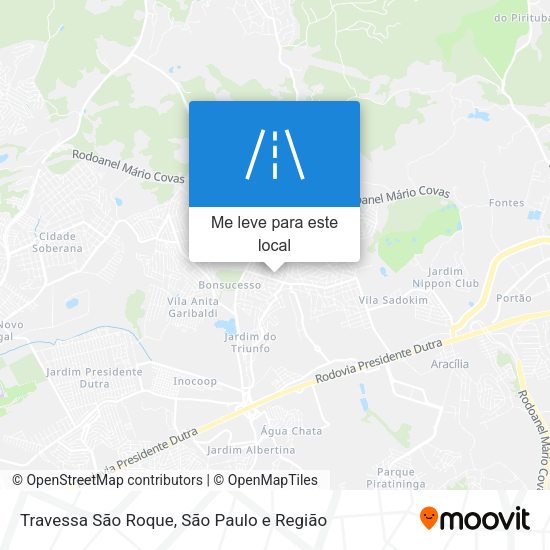 Travessa São Roque mapa
