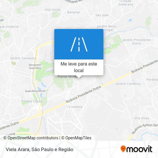 Viela Arara mapa