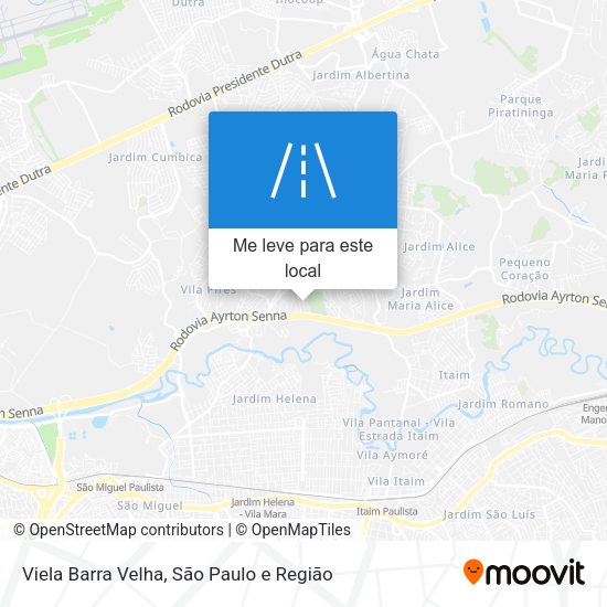 Viela Barra Velha mapa