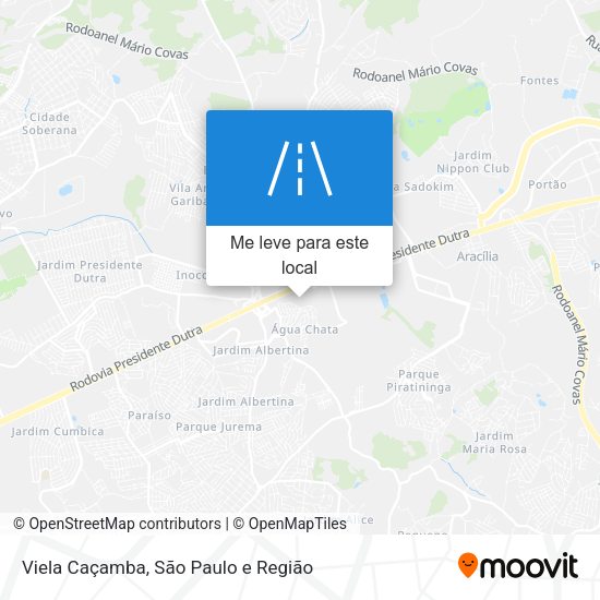 Viela Caçamba mapa
