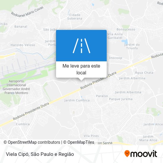 Viela Cipó mapa