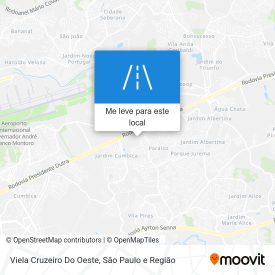 Viela Cruzeiro Do Oeste mapa