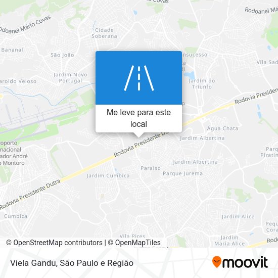 Viela Gandu mapa