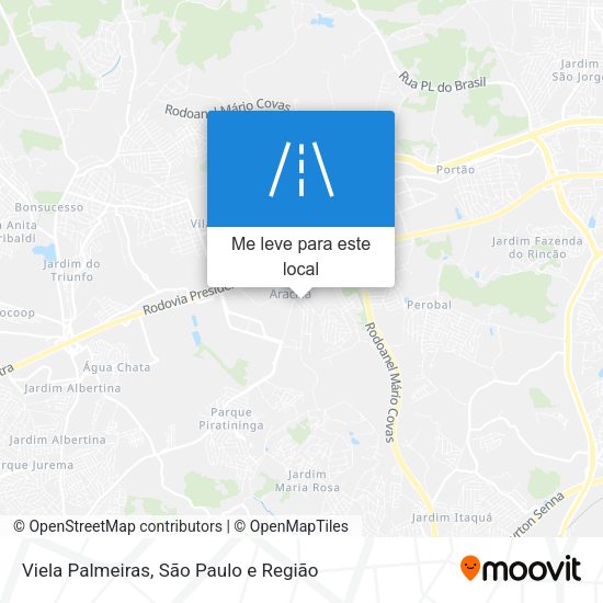 Viela Palmeiras mapa