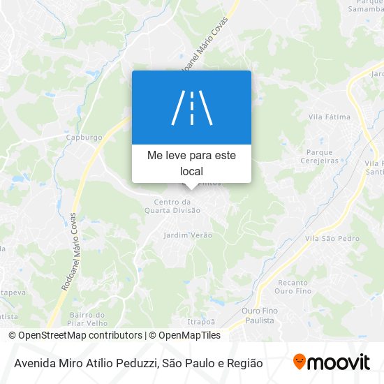 Avenida Miro Atílio Peduzzi mapa