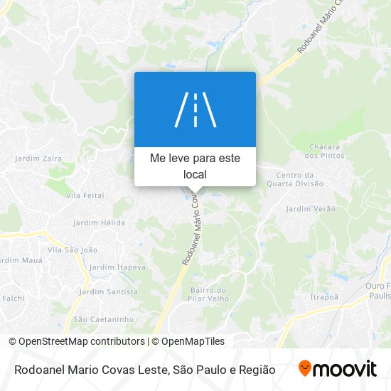 Rodoanel Mario Covas Leste mapa