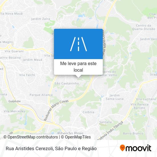 Rua Aristides Cerezoli mapa