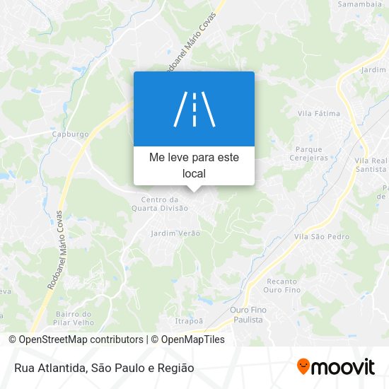 Rua Atlantida mapa