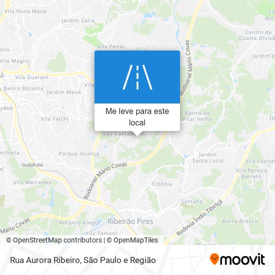 Rua Aurora Ribeiro mapa