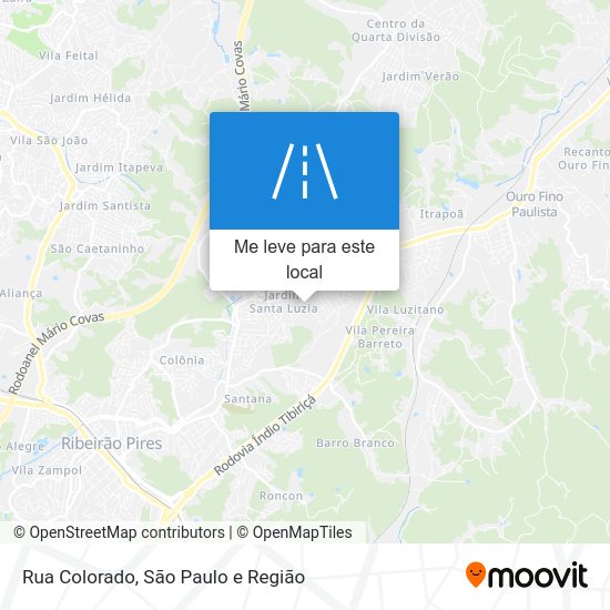 Rua Colorado mapa