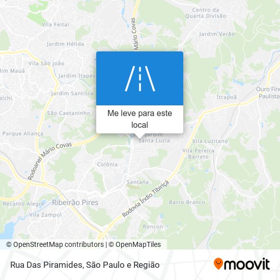 Rua Das Piramides mapa