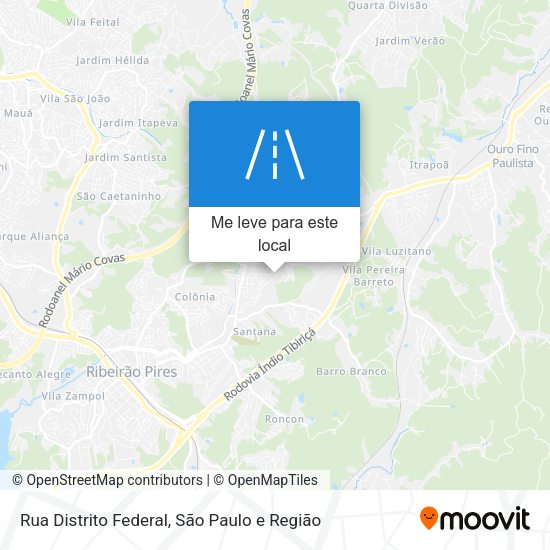 Rua Distrito Federal mapa